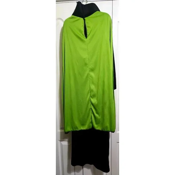 Wizard of Oz Wicked Witch Elphaba Costume Girls 10-12 Dress Glasses Hat Broom - Picture 5 of 12